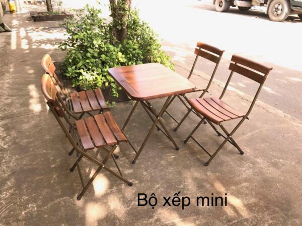 Bàn ghế xếp 5 Fansipan mini (bộ)